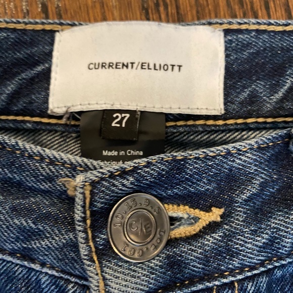 Current Elliot Cropped Straight Leg Jean - Picture 4 of 6